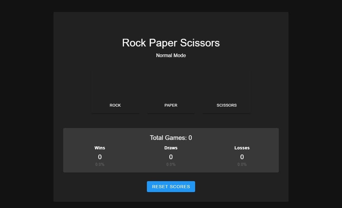 Vue Rock Paper Scissors Game